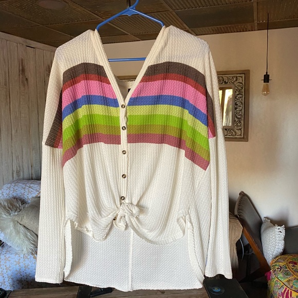 Urban Outfitters Long Sleeve Button Shirt - Picture 3 of 5